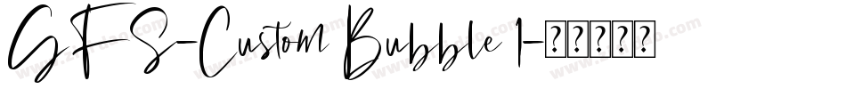 GFS-Custom Bubble 1字体转换